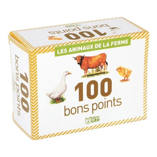 Boite De 100 Bons Points Lito Animaux De La Ferme
