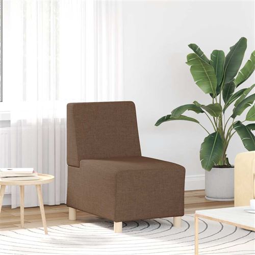 vidaXL Fauteuil marron 55 cm tissu4108472