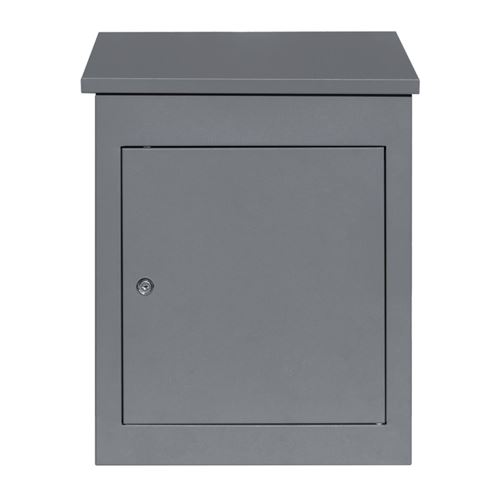 Bo&icirc;te &agrave; Colis Anti-vol Grise - Livr&eacute;e &agrave; Plat