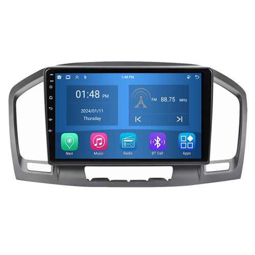 Autoradio RoverOne® Bluetooth CarPlay Android Auto Navigation 4Go RAM 64Go ROM pour Opel Insignia 1 2009-2013