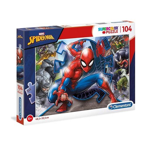 Clementoni Bleu Puzzle De 104 Pièces Marvel Spiderman - Image 2