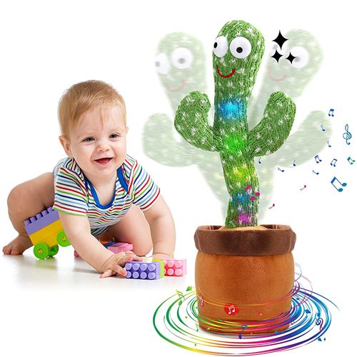 Cactus Qui Danse, Chante et Répète Ce Que Dit Bébé - Peluche Jouet