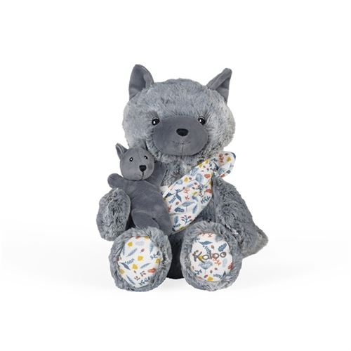 Linoo peluche maman loup Lousie 35 cm