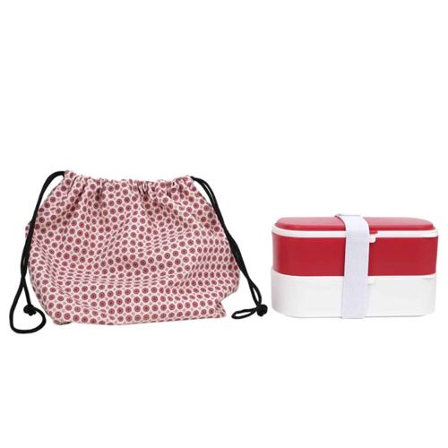 Non Communiqué Rose Lunch Box Pour Repas "3 Pièces" 18Cm