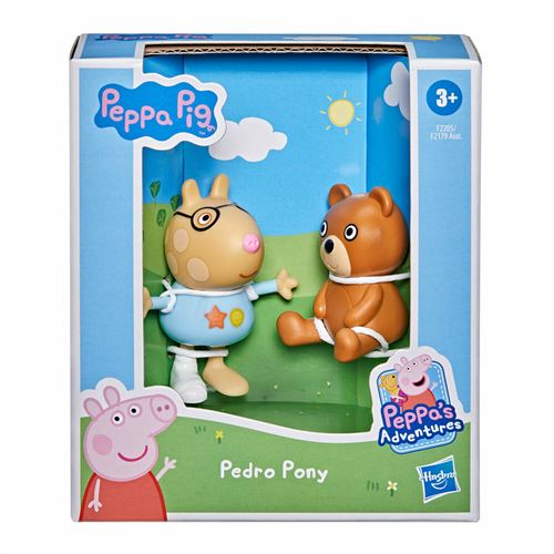 Peppa Pig Peppa’s Adventures Peppa’s Fun Friends - F2205 - Figurine articulée 6cm + accessoire - Pedro