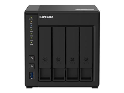 QNAP TS-451D2 - NAS-server - 4 bays - SATA 6Gb/s - RAID 0, 1, 5, 6, 10, JBOD - RAM 4 GB - Gigabit Ethernet - iSCSI ondersteuning