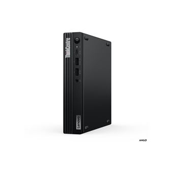 Lenovo ThinkCentre M75q Gen 5 12RQ - Minuscule Ryzen 7 Pro 8700GE / jusqu'à 5.1 GHz - RAM 16 Go - SSD 512 Go - Radeon 780M - Gigabit Ethernet, IEEE 802.11ax (Wi-Fi 6E), Bluetooth 5.3 - Win 11 Pro - moniteur : aucun - clavier : Suisse - noir - Lenovo TopS