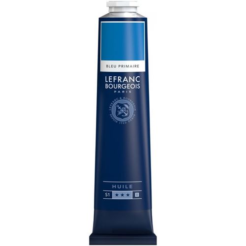 Peinture à l'huile en tube bleu primaire 150ml - Lefranc & Bourgeois