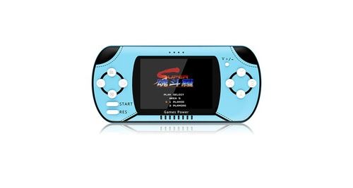 Capacité portable game console power bank qi usb charging charger - bleu