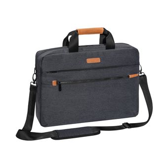 Sacoche Pour Ordinateur Portable Gris/orange Avec Sangle Bandoulière