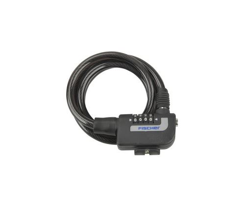 Non Communiqué Noir Fischer Câble Antivol Pour Vélo, Longueur : 1.200 Mm,