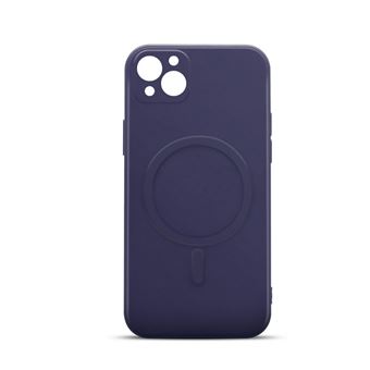 Coque souple compatible MagSafe pour iPhone 13 Mini - bleue - 1