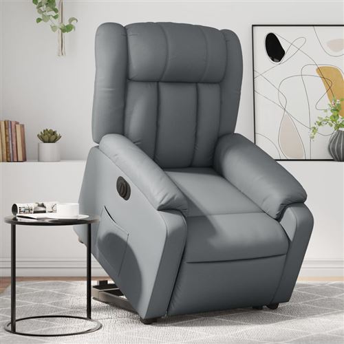 Non Communiqué Gris Vidaxl Stoel Électrique Similicuir