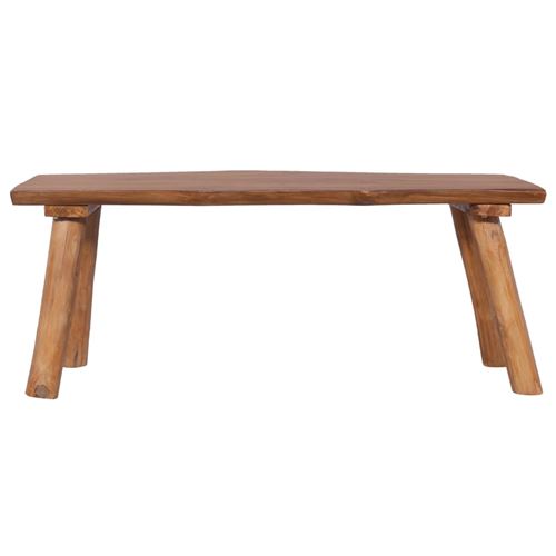 vidaXL Banc de jardin 120 cm Bois de teck solide