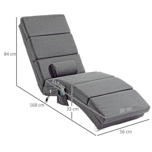Fauteuil De Massage Chauffant Relaxant - Similicuir Marron, Moderne - Neuf