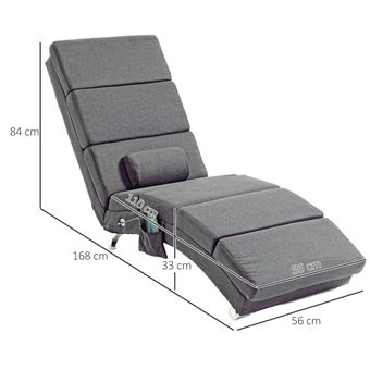 Fauteuil de massage chauffant massant vibrant chaise relaxant