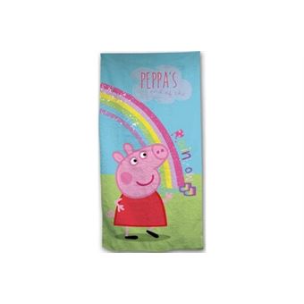 Peppa Pig Suer Drap De Plage, 100% Coton, Bleu, 120x70 C