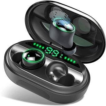 Écouteurs Bluetooth 5.0, Ecouteur sans Fil IPX8 Etanche 150H TWS Stéréo 3500mAh Etui de Charge-Chronus - 1