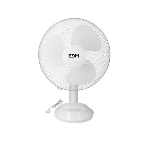 Ventilateur de table EDM 45W - 40cm - Blanc 33964