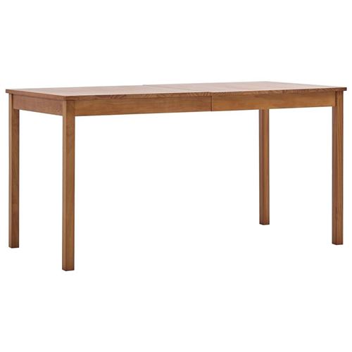 vidaXL Table de salle à manger Marron miel 140 x 70 x 73 cm Pin