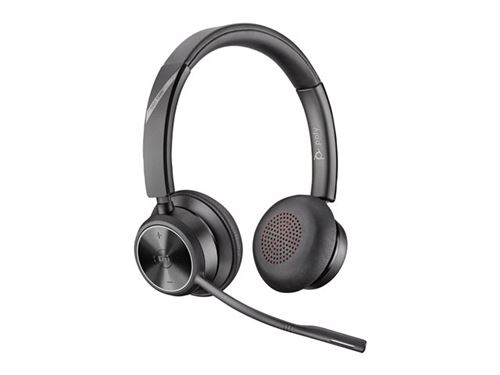Poly Savi 7320-M Office - 7300 Office Series - micro-casque - sur-oreille - DECT - sans fil - Suppresseur de bruit actif - noir - Certifié pour Microsoft Teams