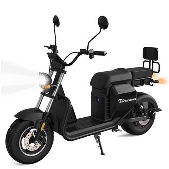 Moto Électrique Adulte- EVERCROSS -Batterie 60V 30Ah,Vitesse Max 45km/h,80-100KM Noir - 1