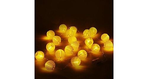 Uping Guirlande Lumineuse Lampion, 20 LEDs 3,6 Mètres, Alimenté par Piles