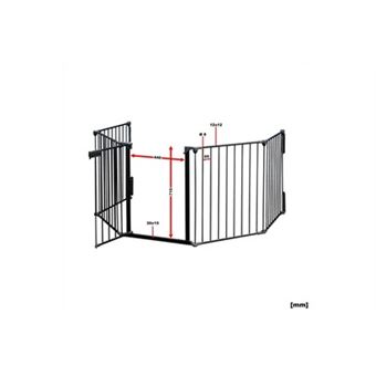 Barrière de protection de cheminée 300cm pare-feu grille de sécurité  enfants 16_0002545 - Cheminées poêles - Achat & prix