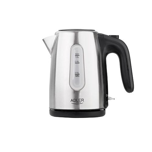 Adler - Bouilloire Électrique - Acier Inoxydable - 1,0 Litre - 1200W - Argent - Image 3