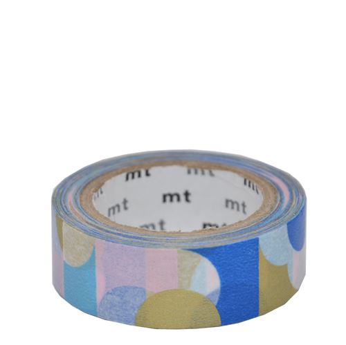 Masking Tape - Demi-cercle bleu - 15 mm x 7 m