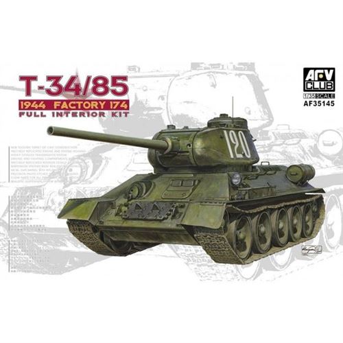 T34/85 Model 174 Factory(Full Interiorki - 1:35E - Afv-Club