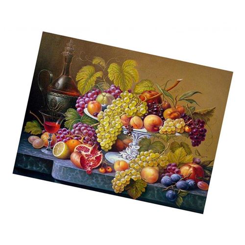 - Homyl - Broderie de Strass Décoration Murale Autocollant - Raisin 40x30cm