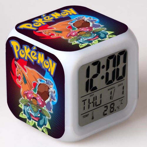 Réveil enfant LED Multifonctionnel Coloré - Pokemon #5