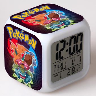 15€ sur Réveil enfant LED Multifonctionnel Coloré - Pokemon #5, Montre, Top  Prix