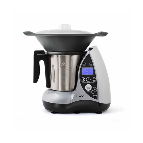 Robot culinaire chauffant Livoo 1500 W Gris et Argent