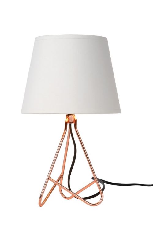 Lucide GITTA - Lampe De Table - Ø 17 cm - Cuivre