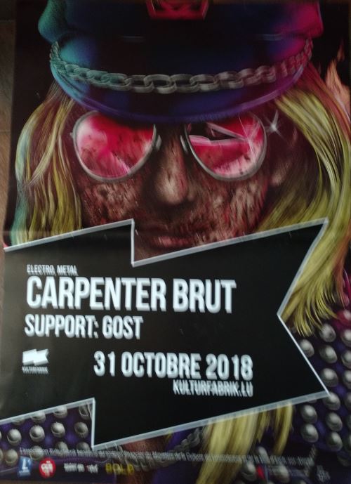 Carpenter Brut - concert 2018 - AFFICHE
