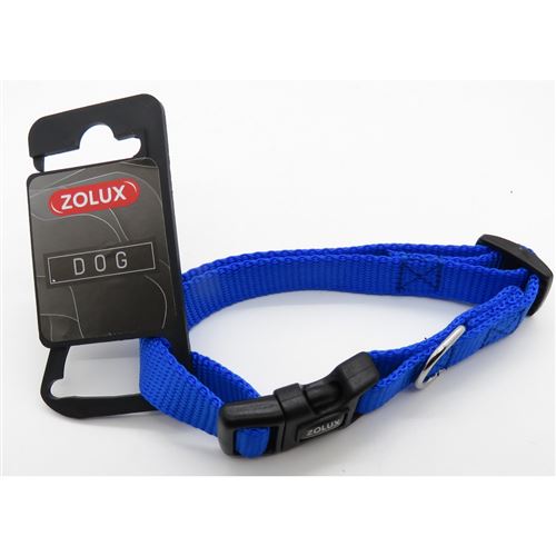 Collier Nylon 15mm 30/40cm - Bleu