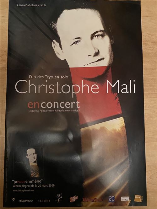 Christophe Mali - En concert - jevousemmène - 40x60cm - Affiche