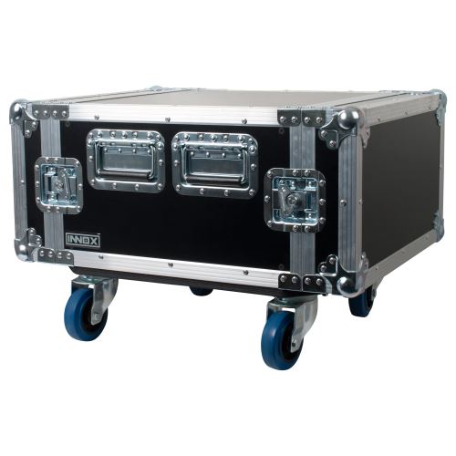 Innox FCRA6 flight case double porte 6U avec roulettes 100 mm