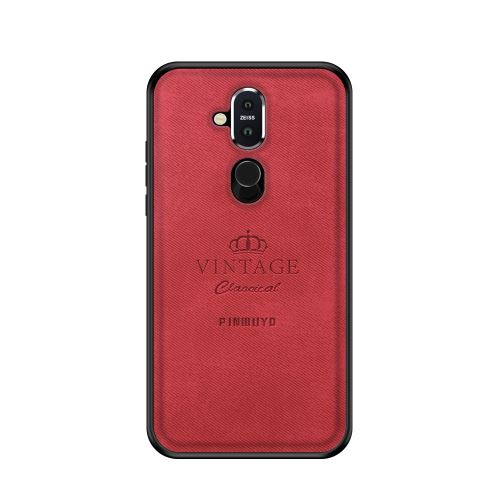 Coque en TPU hybride rouge pour votre Nokia 8.1/X7