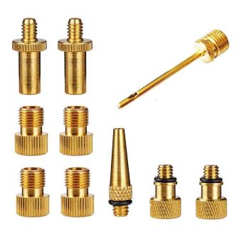 Lot De 10 Adaptateurs De Pompe à Vélo – Pour Valves DV/AV/SV – Couleur Or – Marque SZSHIMAO
