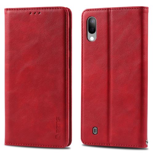 Etui en PU style rétro rouge pour votre Samsung Galaxy A10