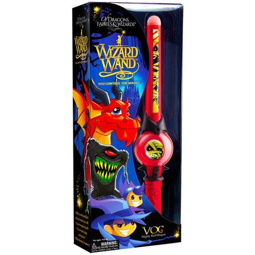 Of Dragons, Fairies, and Wizards Vog Hand Held Wand, Red