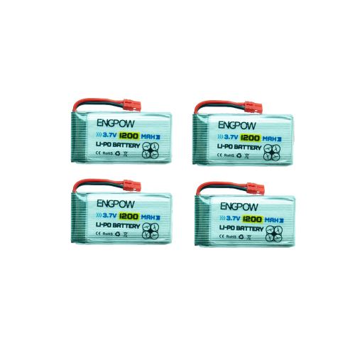 2019 4X 1200Mah 3.7V 25C Batterie + Chargeur 4In1 Usb pour Syma X5Hc X5Hw Rc Drone aloha695