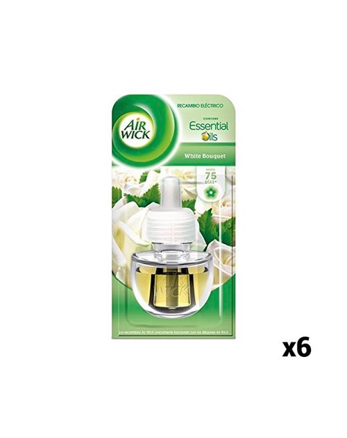 Recharges pour diffuseur electrique air wick white bouquet pack de 6 -  Achat & prix