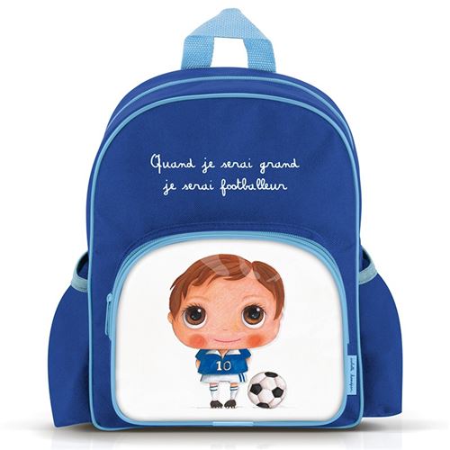 Petit sac à dos + poches – Quand je serai grand je serai Footballeur