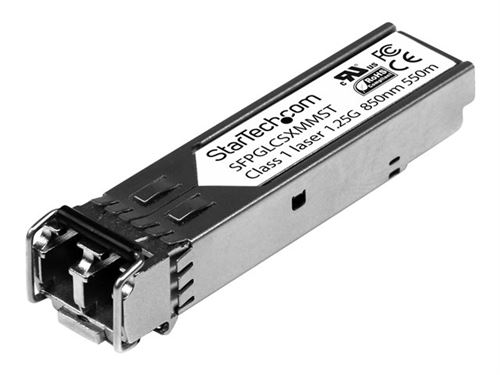 Startech.com Module De Transceiver Sfp À Fibre Optique Gigabit - Compatible Cisco Glc-Sx-Mm - Multimode Lc - Mini-Gbic - 550 M - Module Transmetteur Sfp (Mini-Gbic) - 1Gbe - 1000Base-Sx - Lc Multi-Mode - Jusqu'à 550 M - 850 Nm - Pour P/N: Et91000sfp2, E