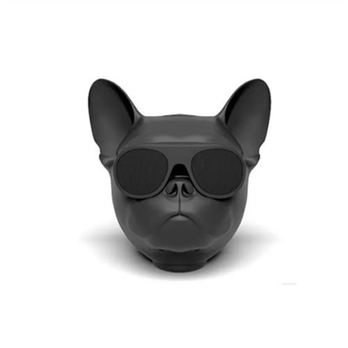 Mini Haut-Parleur Bluetooth Design Bulldog (Noir)