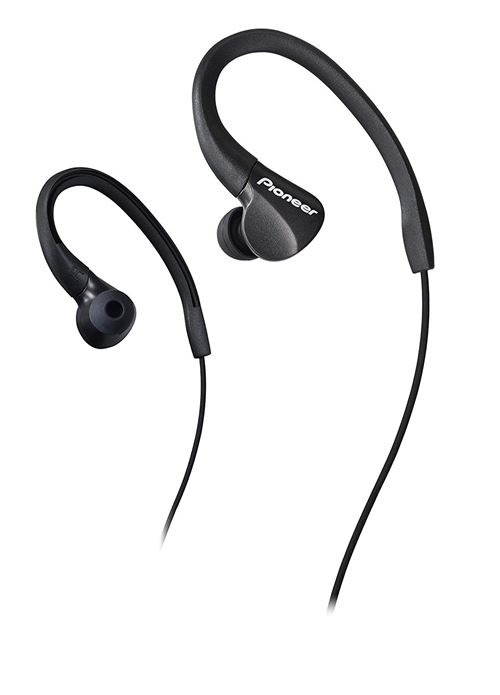 Pioneer SE-E3 - In-ear hoofdtelefoons - inwendig - bevestiging over het oor - met bekabeling - 3,5 mm-stekker - zwart